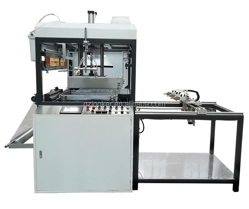 Guangzhou factory food container plastic vacuum forming machine for food lid