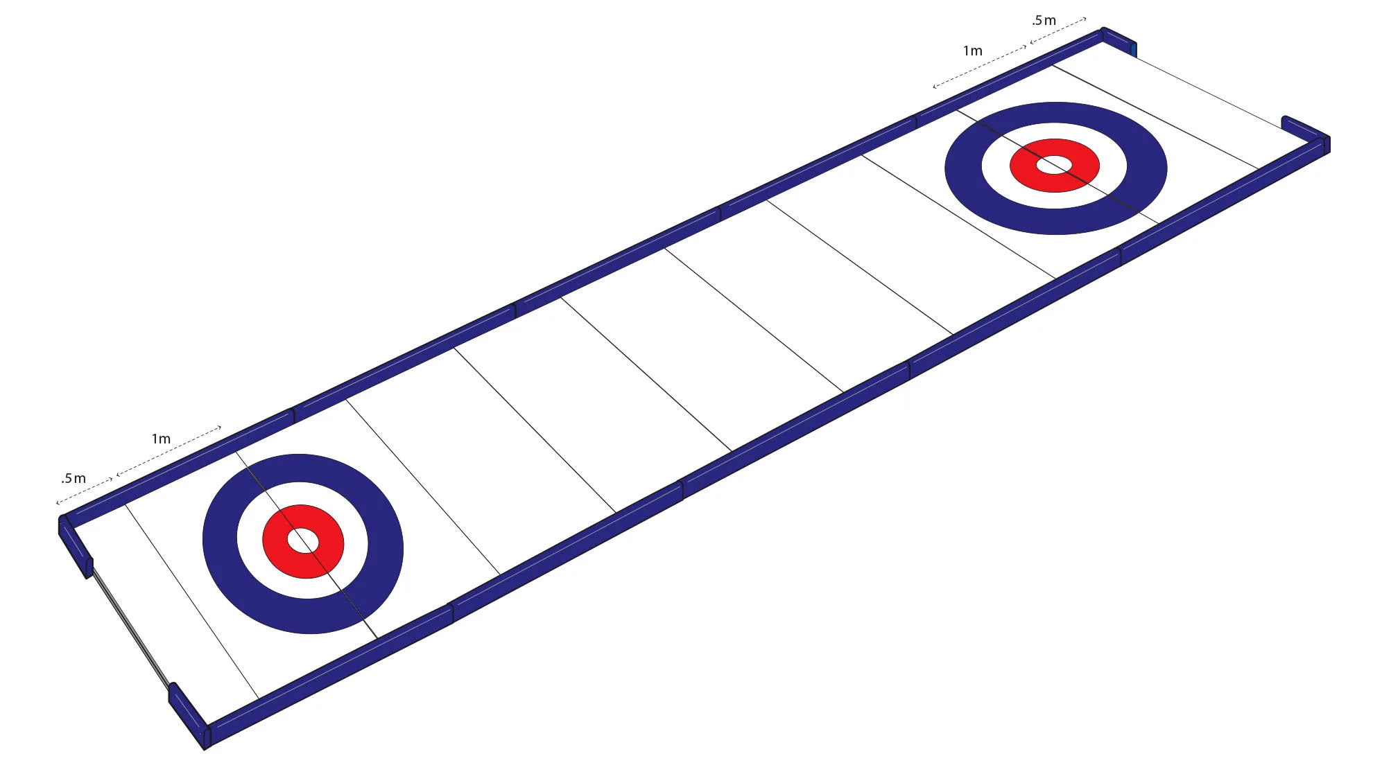 Portable Synthetic Ice Curling Rink Wear-Resistant Durable Putting Green for Ice Skating and Hockey Sports