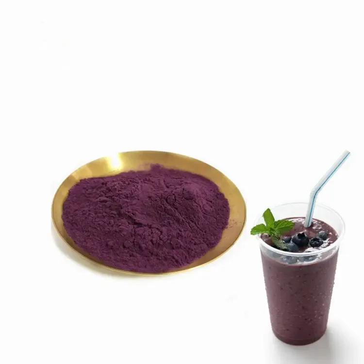 Wholesale Pure Freeze-Dried Acai Berry Powder Natural Fruit Extract with High Protein Content 1kg Minimum Order