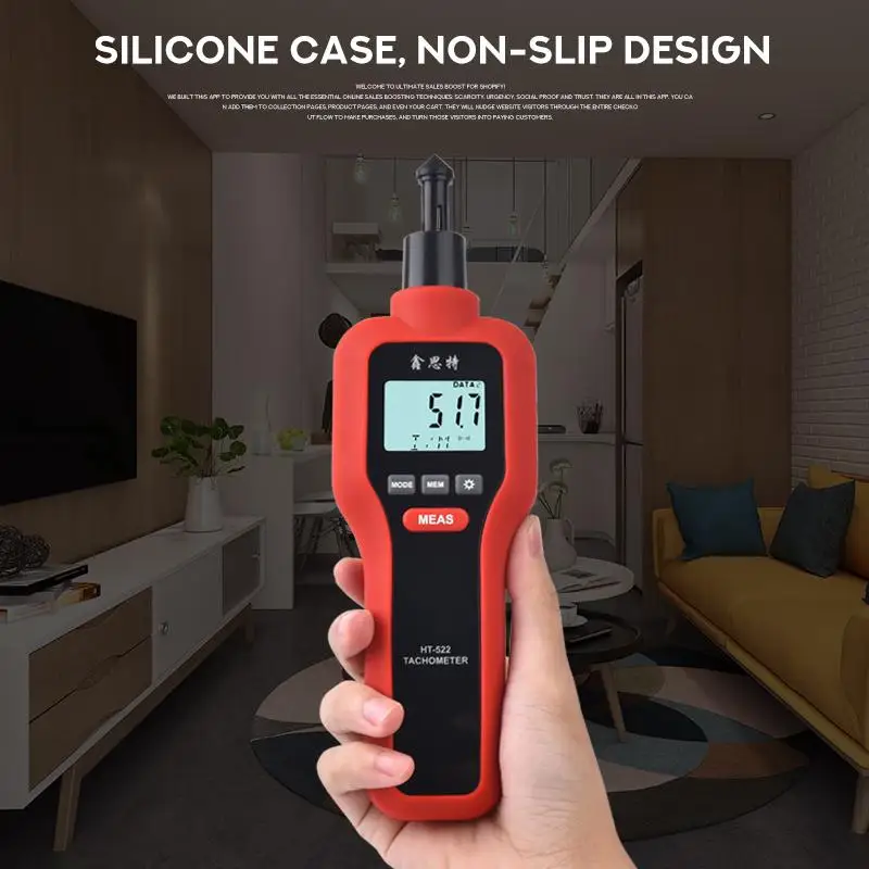 Новинка 2021, портативный высококачественный Мини-измеритель оборотов в минуту, Бесконтактный цифровой тахометр, тестер скорости вентилятора 2,5-99999 ОБ/мин