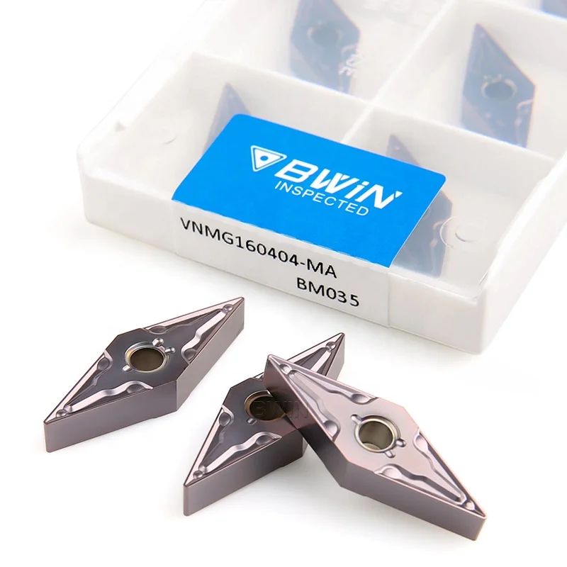 Vnmg160404-Nf Vnmg160404-Mg Vnmg160408-Tm Vnmg160408-Pc Tt8115 Pc9030 Ha режущая пластина для токарной обработки металлокерамический Vnmg Inserto De carburo