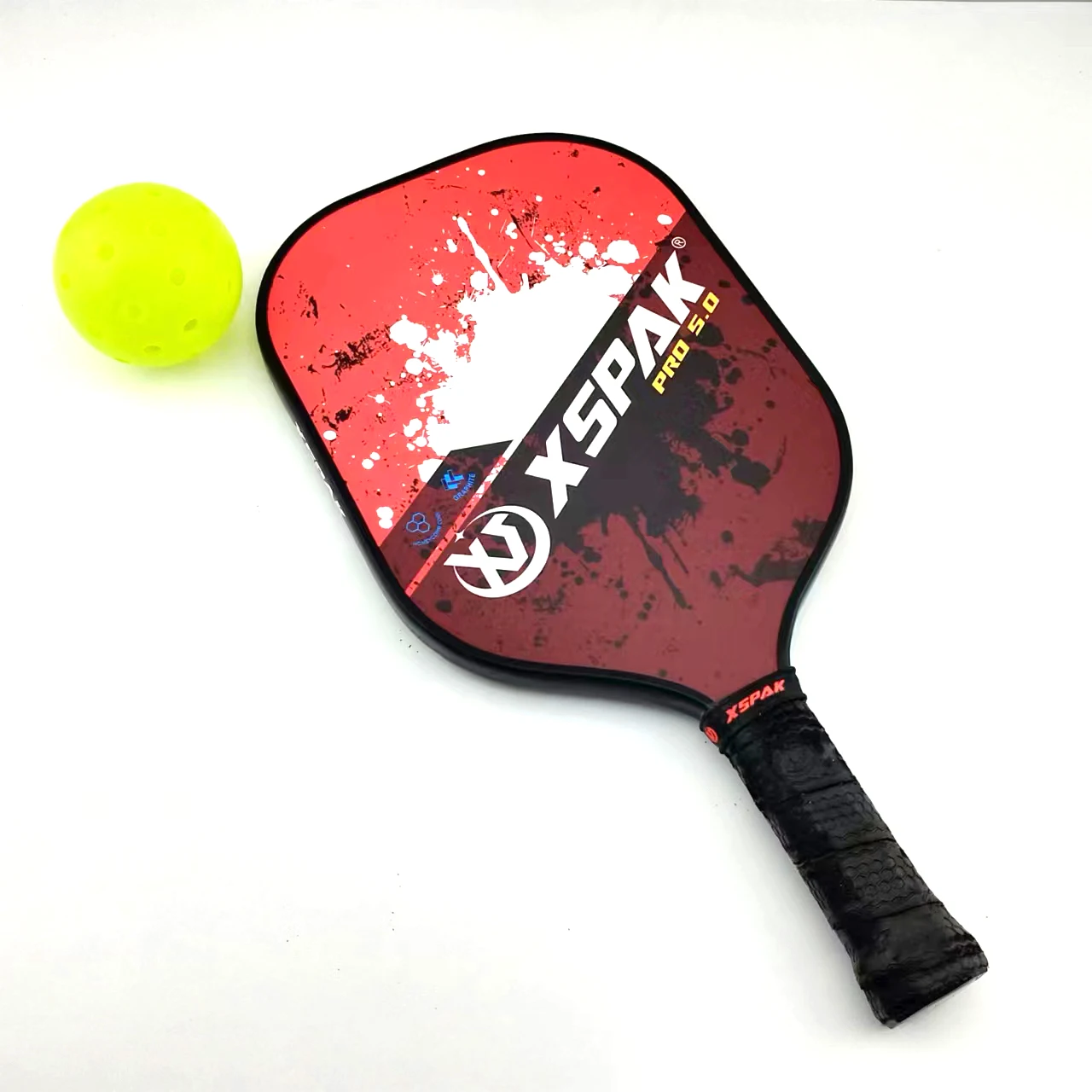 White Best Outdoor Pickleball Racket Carbon Fiber Honeycomb Filling Pickleball Paddle