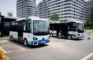 New Energy  Bus 20-25 seats road transport with Aluminum Alloy Chassis Heavy Duty  campus transport  AWD Drive