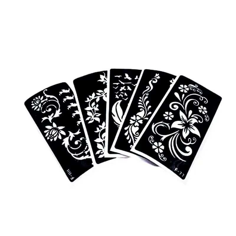 Henna sticker tattoo stencils available worldwide self-adhesive henna stencil Templates Glitter for Body Art Paint