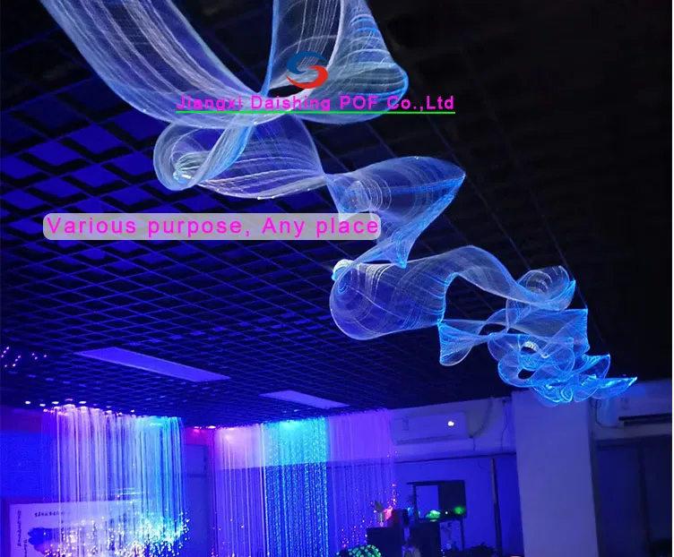 Top Quality Factory Price RGB Outdoor Mesh Led Cold Fibre Optic Net Light Fiber Optic Mesh Waterproof Lighting