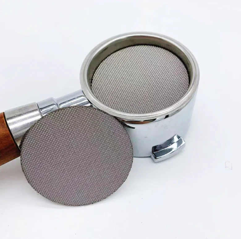51 mm 53.5 mm 58 mm stainless steel sintered mesh coffee filter disc