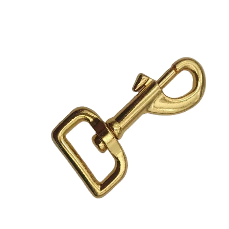 Heavy Duty Solid Brass Swivel Eye Lobster Clasp Bolt Snap Hook for Straps Bags Belting Outdoors Tents Pet