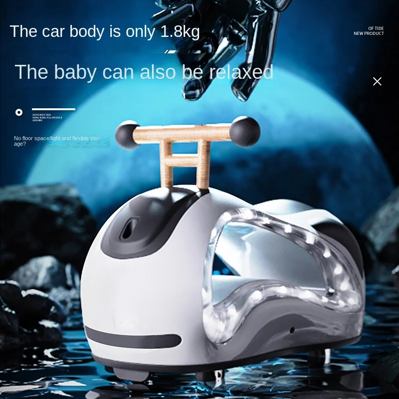 Electric Peanut Car Twister Silent Universal Roller Slide 1-3 Year Old Children Anti-Fall Anti-Rollover Scoot First Birthday