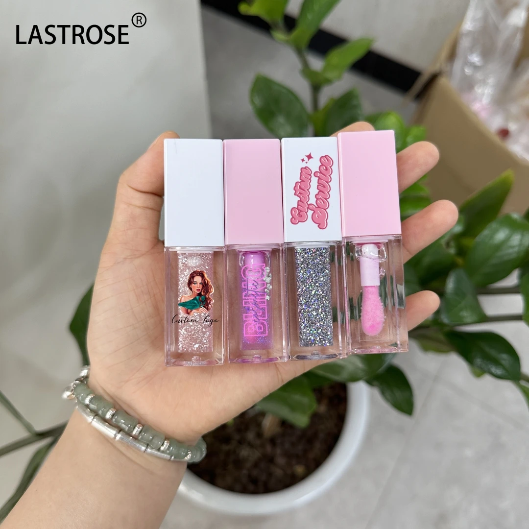 Wholesale 37 Flavors Fruit Vegan Moisturizing Lip Plumper Private Label Makeup Shimmer Color Changing Lip Oil