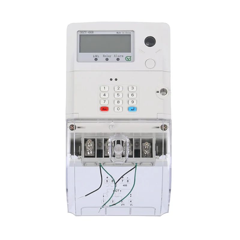 Yujian  single phase smart prepayment function digital power meter  DDZY668 type best-selling