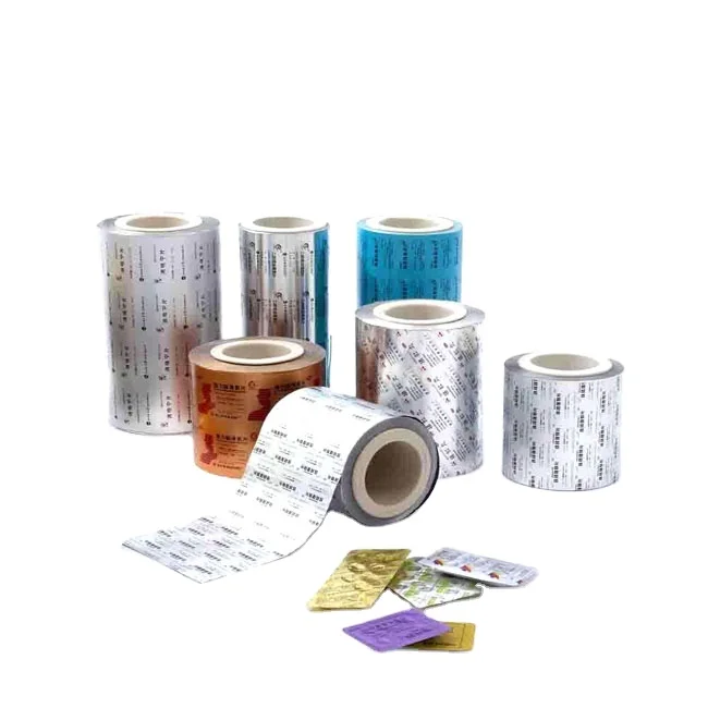 Factory Wholesale PTP Blister Aluminum Foil Pharma Packaging Roll Film