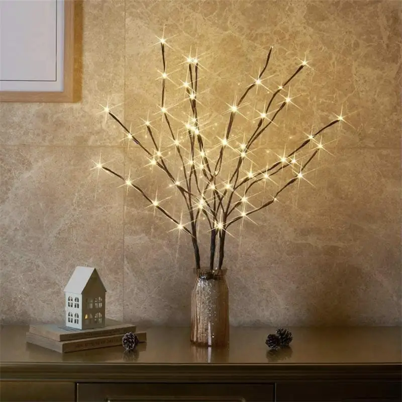 Factory Supply  Home Room Decor Christmas Vase  Battery Operated Artificial LED 2 PACK Decorative 20  LED Lighted Branch Lights
