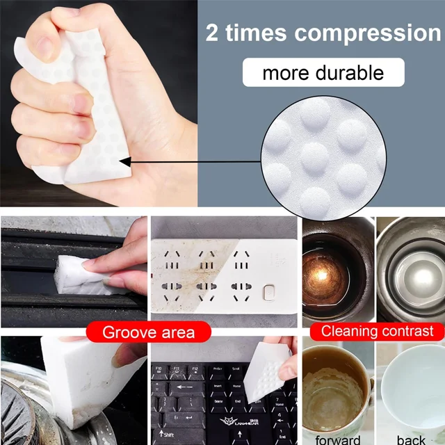 wholesale customize sponged magic clean Eraser 10 Pack Melamine Sponge in Bulk  high Density magic sponged clean kitchend