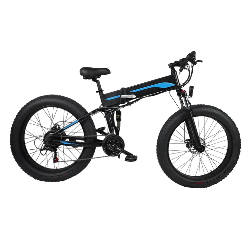 7Go 750W 500w 48v  Power E Bike   Snow Fat Tire   Electric Bike for Adult 26inch High Speed Mountain Electric Bicycle Folding