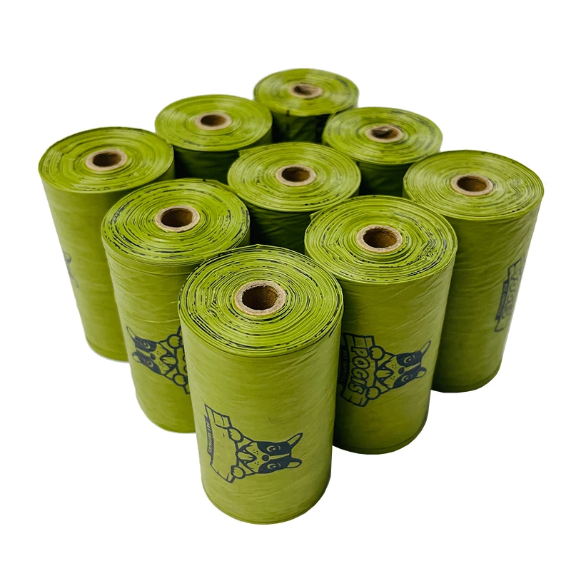 Customized Disposable Printing Pet Waste Bags For Dog Poop biodegradable dog poop bags