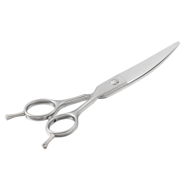 PQ06-60Q  curved hair scissors 6.0inch hair trimming scissors curve shear Chinese 440c