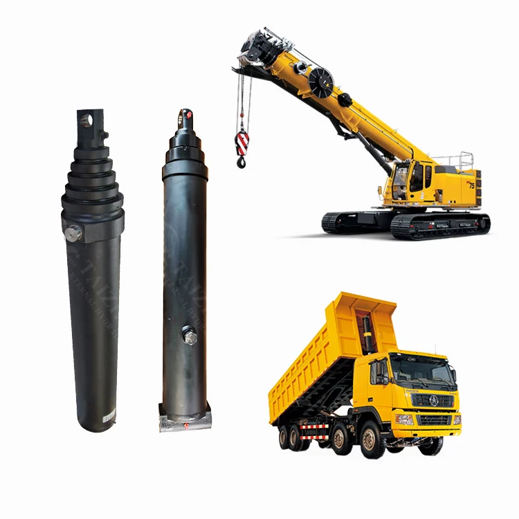 One Way Tractor Steering Hydraulic Rod Cylinder For Logistics handling Truck, plunger type Welded Hydraulic Cylinder