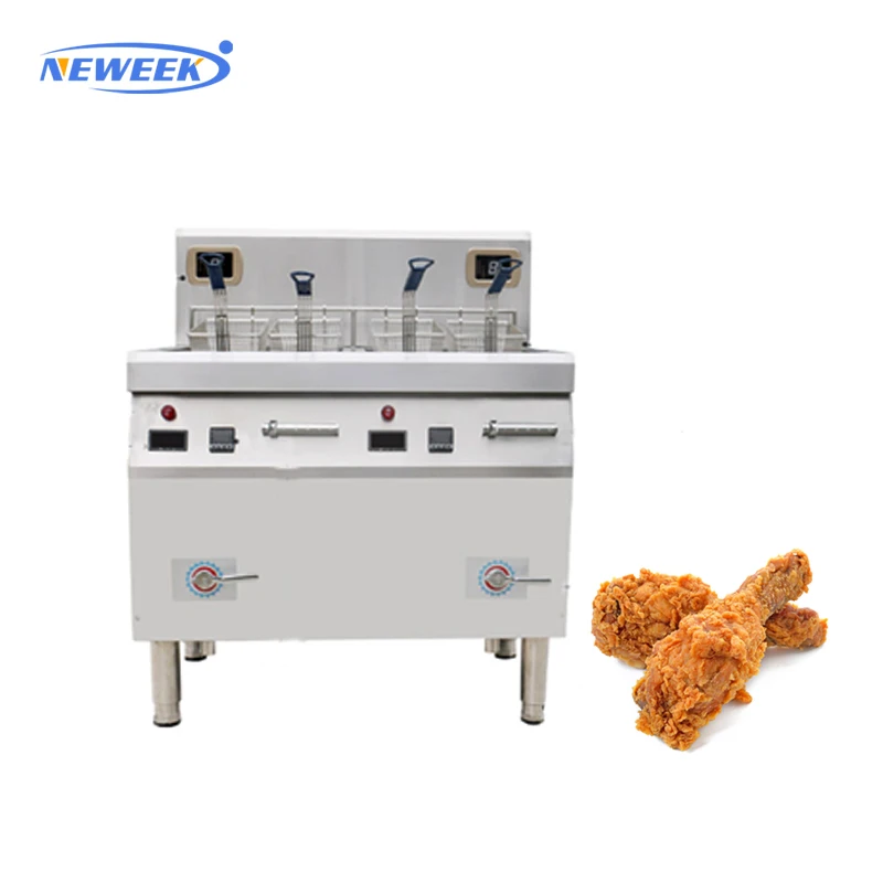 Двойная промышленная фритюрница NEWEEK, коммерческая фритюрница для картофельных чипсов, для продажи