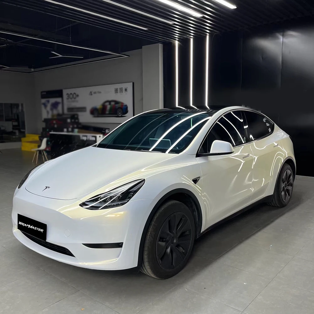 WRAPMASTER Self Healing Glossy metallic Gold Pearl PET Liner self healing PPF Paint Protect Film vehicle wrap