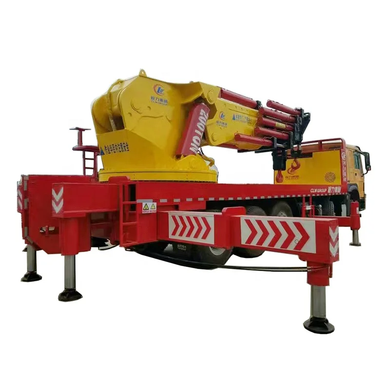 Customized SINOTRUCK HOWO 5-Axle truck mounted crane with 100 tons lifting capacity crane for Construction work