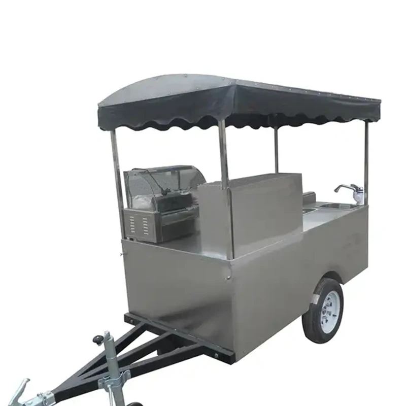 JX-HS200D carritos de comida hot dog cart,chariot hot dog taco food cart for sale tornado potato food cart