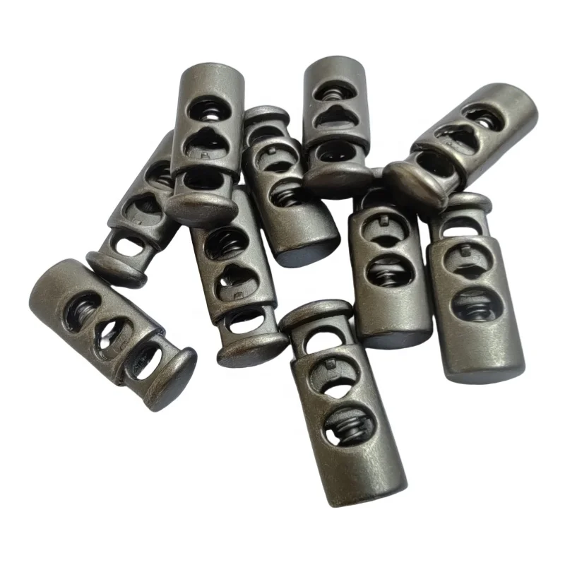 Acme Metal Drawstring Spring  Cord Lock Single Hole Toggle Stopper For Bags & Clothing Garment