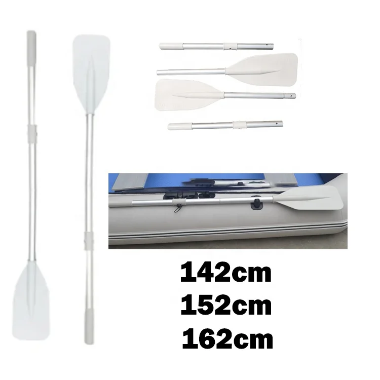 China factory oars fot boat and super strong Aluminum Oars black or white colour  142cm 152cm  162cm