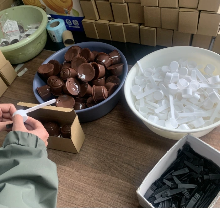 reusable coffee capsule filter cover Set de cafe packaging pod empty coffee capsule For Dolce Gusto refillable