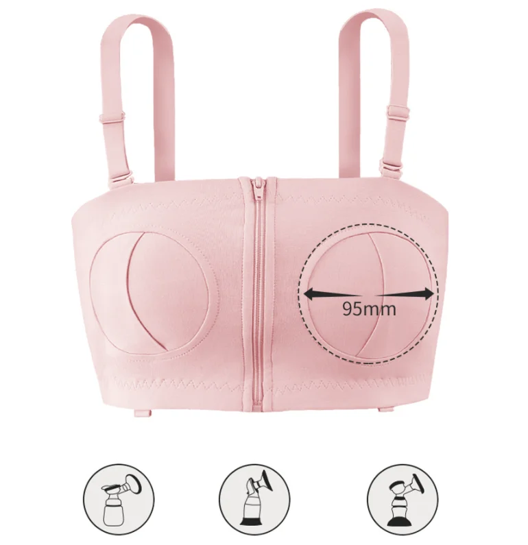 Maternity nursing bra Fashion pregnant mother hands free no steel ring breast pumping