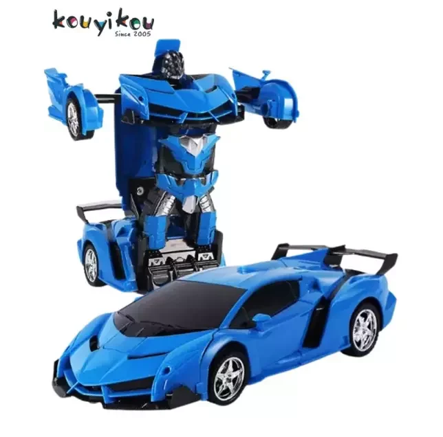 KYK Juguetes 2023 2 in 1 Electric RC Transformation Deformation Car Robot Vehicle Model Robots Kids Children Toys