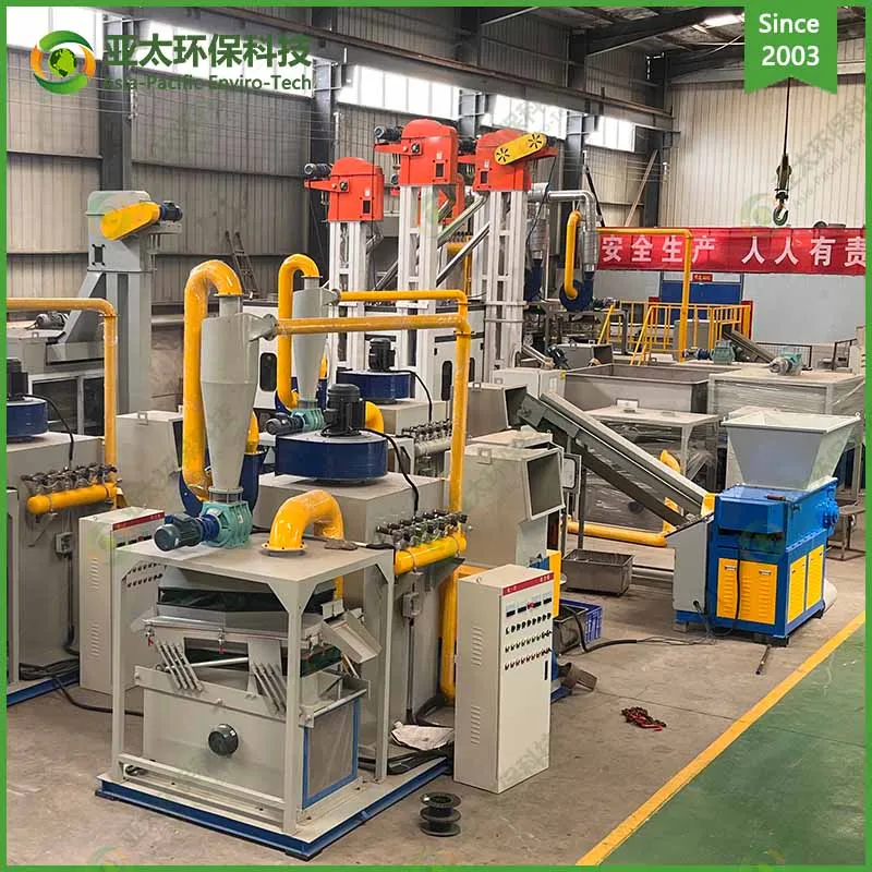 Middle Size Used Car Cable Wire Granulator Air Separator Recycling Automatic Cable Wire Recycling Machine Made in China