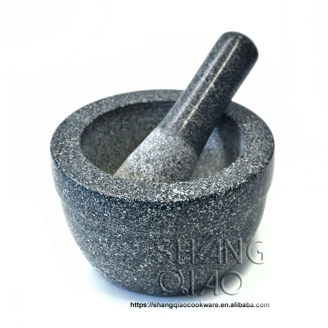 
Amazon Hot Selling Factory Wholesale High Quality Natural Stone Herb and Spice Grinding Tool Granite Mortar and Pestle Set 