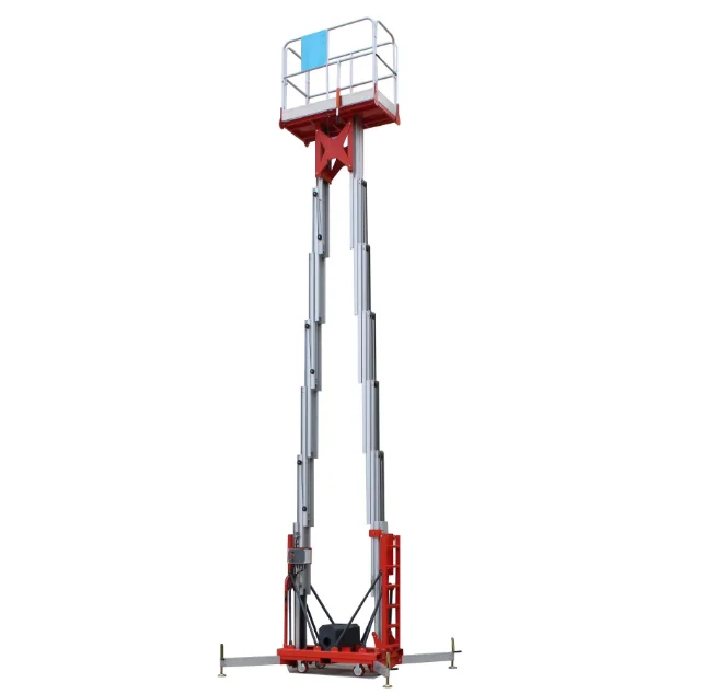 200kg 10m to 24m Electric assistant moving  elevated aerial work lift platform for two people