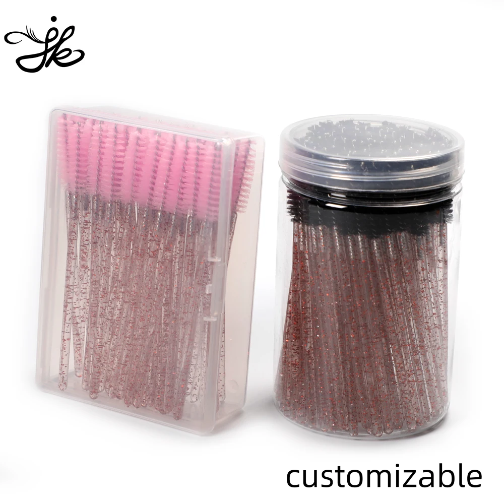 
Handle Quality Professional Makeup Brush Set Custom Brow Sets Crystal Mascara Wand 