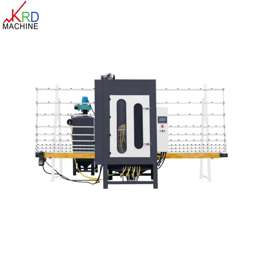 PLC Fully Automatic Vertical Glass Sandblasting Machine Glass Processing Machinery Glass Production Line Vertical