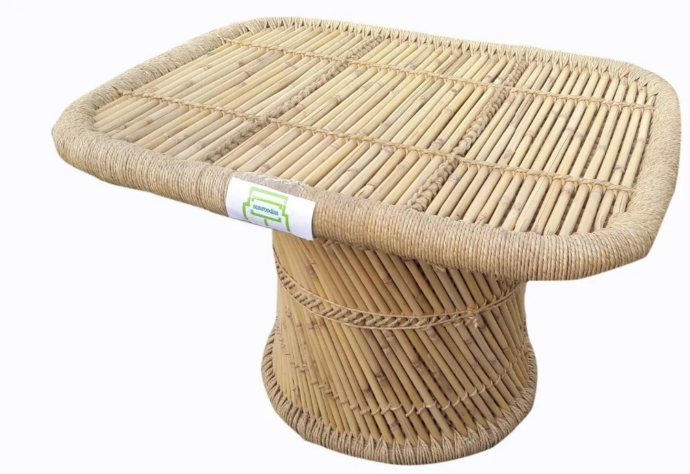 New trend outdoor luxury eco friendly cane /bamboo garden chair and table furniture set for patio/cottage/courtyard/terrace