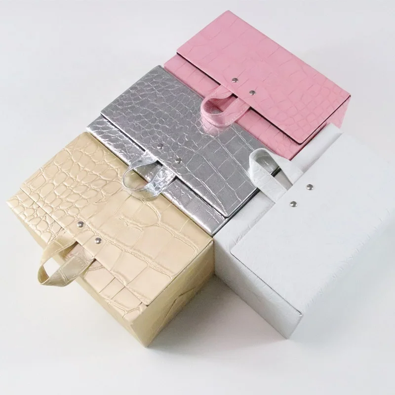 
2020 luxury travel eyeglasses case 4 slots foldable travel organizer sunglasses case 