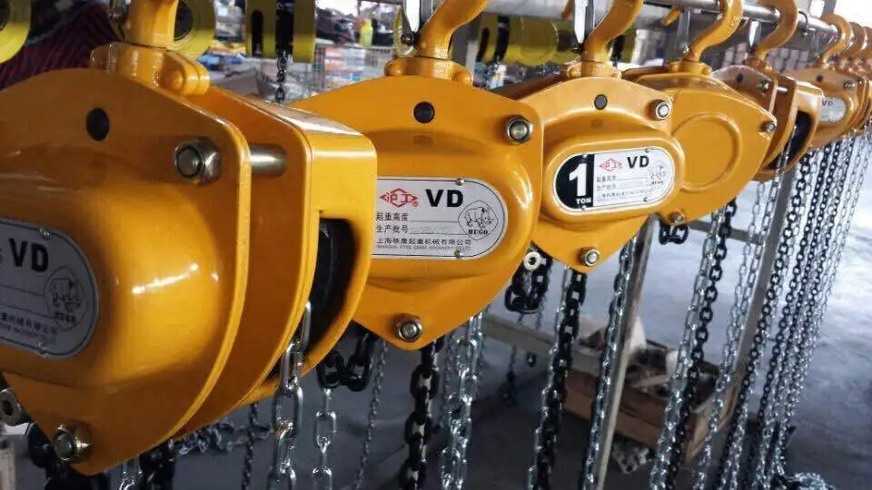 vital chain hoist lifting machine with G80 chains 500 kg to 10000 kg hoist crane material handling equipment