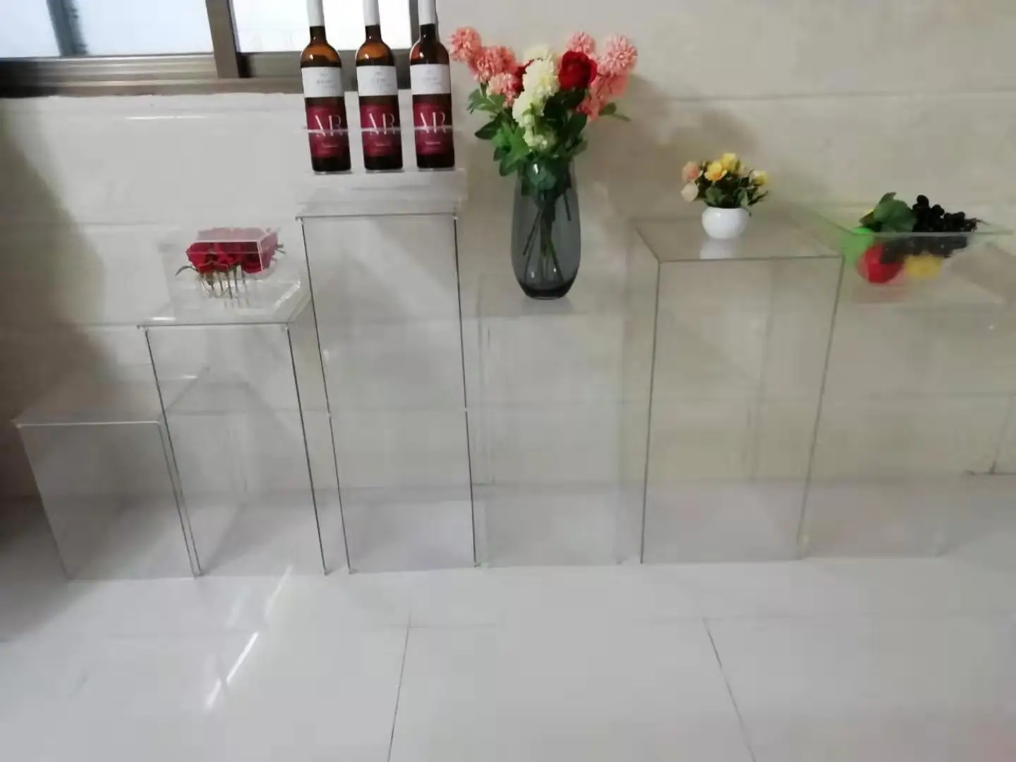 Clear Acrylic Flower Stand Centerpieces For Wedding Party Table Flower stand Display Wedding walkway road lead