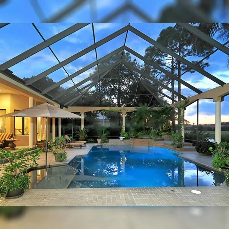 Beijing сотовая форма теплоизоляция прозрачная ETFE мембранная структура для бассейна палатка ткань