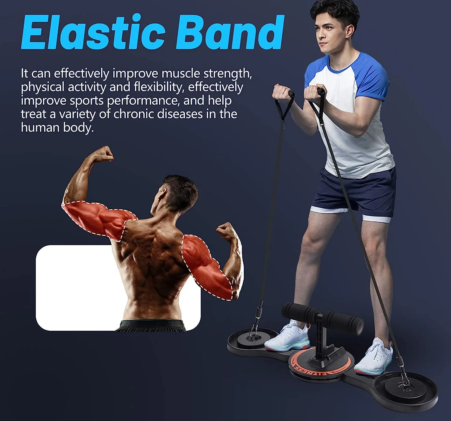 Push Up Board Portable Folding Exercise Workout Push Up Station for Chest Back Triceps Workout