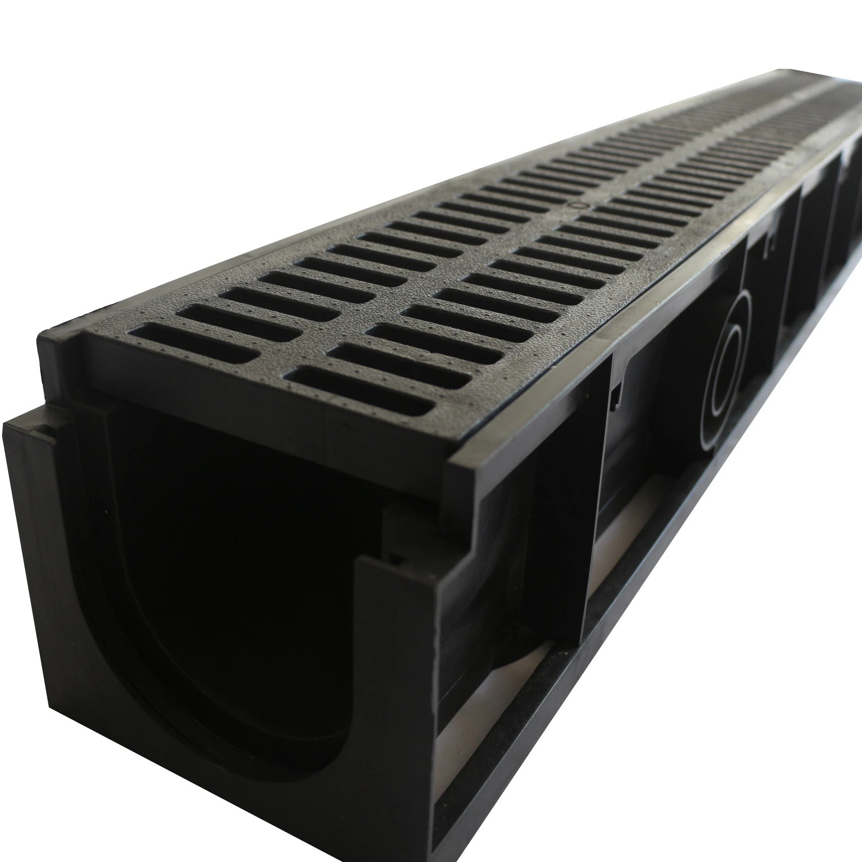 Drainage Trench Driveway Channel Drain with Galvanized Stamped Steel Grate Drain channel