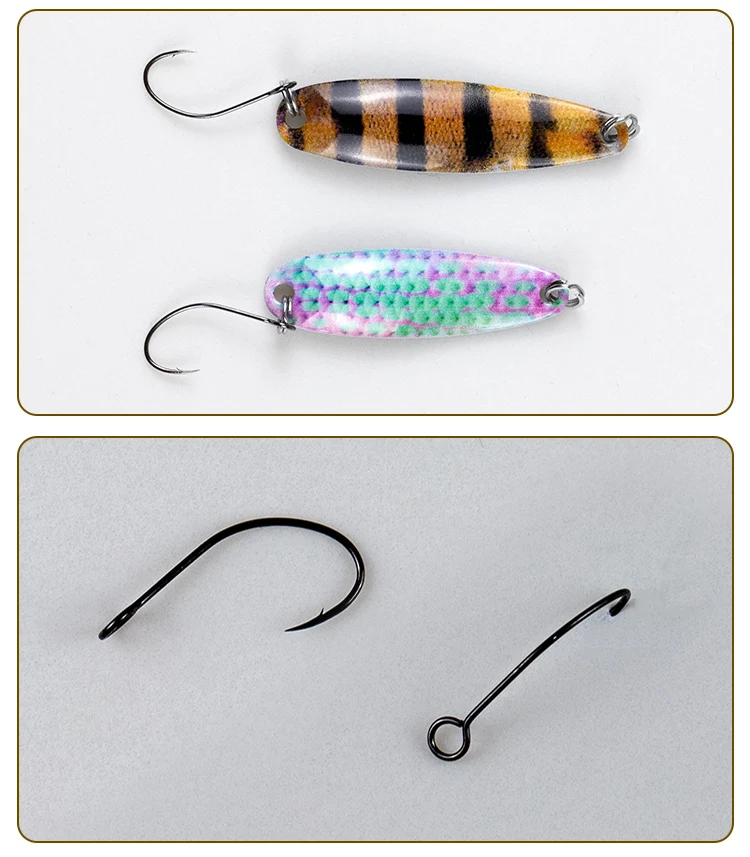  Экологически чистая гарантия качества спиннинговые приманки металлическая ложка для ловли форели