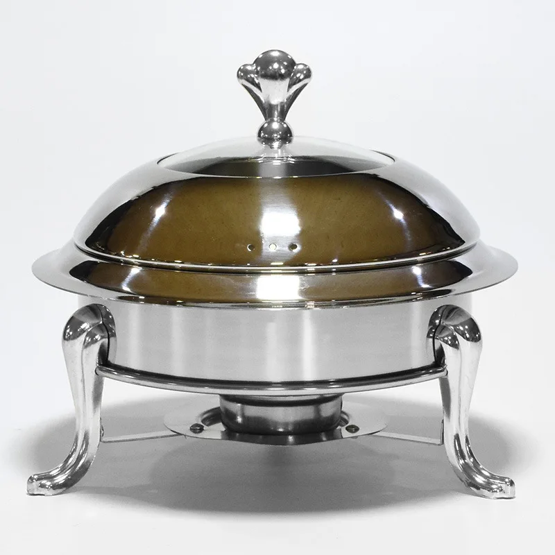 New Hotel Buffet Chafe Set Catering Equipment 18/20/22/24/26/28cm Stainless Steel Food Warmers