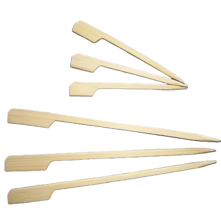 wholesale 100% natural bamboo Eco-friendly skewers with custom logo