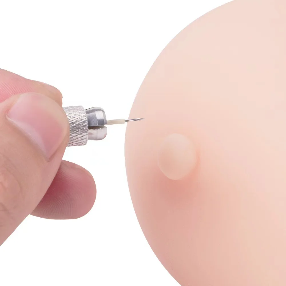 Bolin 3D breast microblade pair tattooed chest model