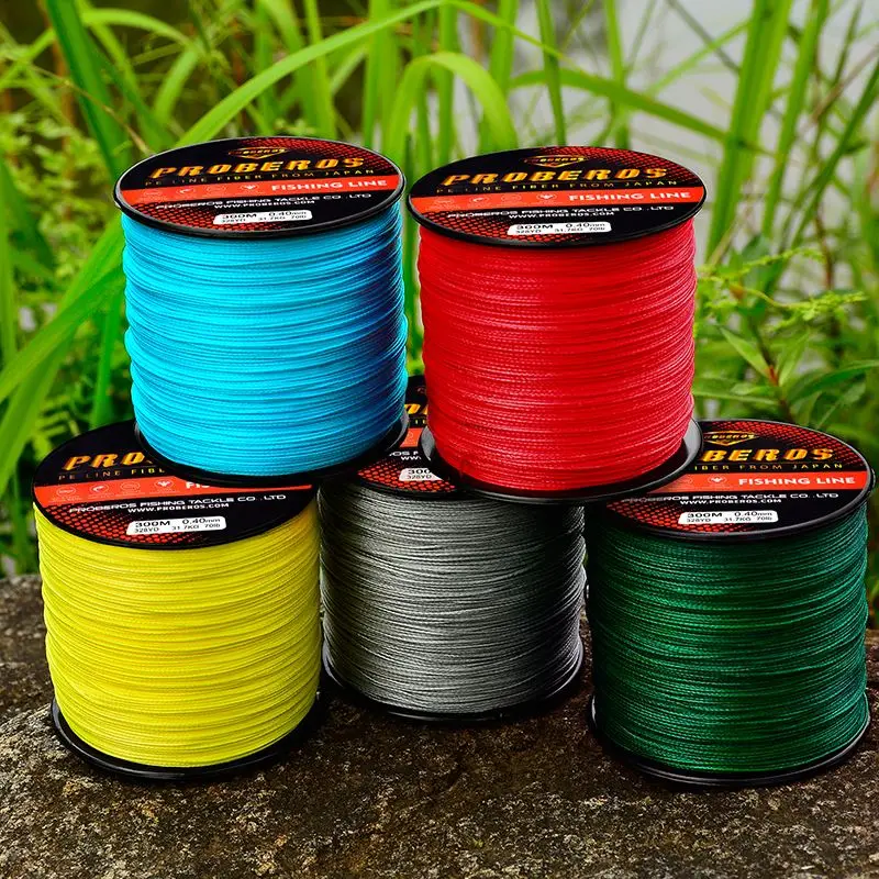 9 Strands Braided Fishing Line 300M 9 Weaves Braid PE Fishing Wire Multifilament Saltwater Line 15LB-100LB Wholesale