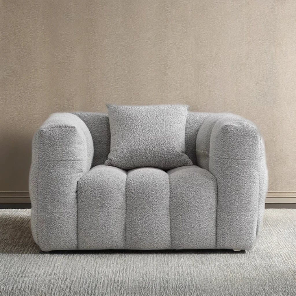 Cotton Candy Internet Famous One-Seater Sofa Modular and Extendable with Wabi-Sabi Design for Kitchen Villa and School