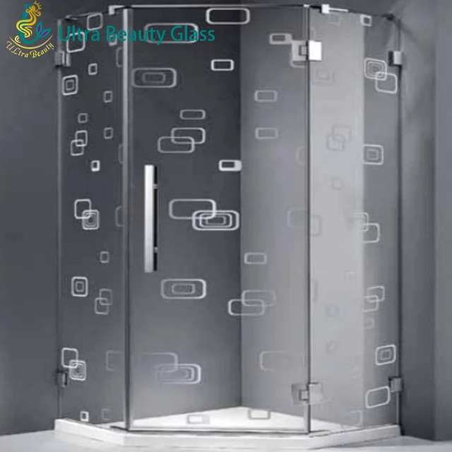 High Quality Safety Pattern Acid Etched Frosted Glass for Decoration Factory  Price