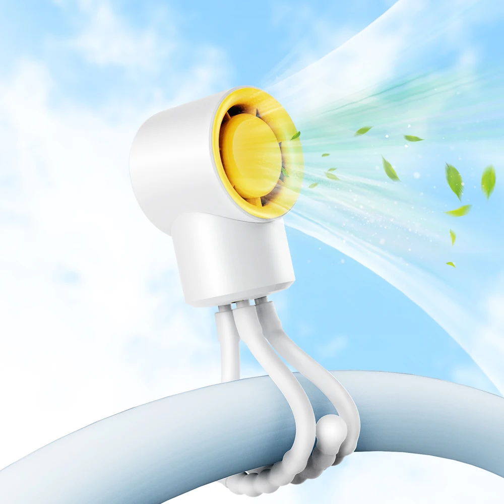 High Quality Portable Rechargeable Fan Baby Stroller Fan Hand Held Flexible Tripod Clip Foldable Octopus Fan for Outdoor